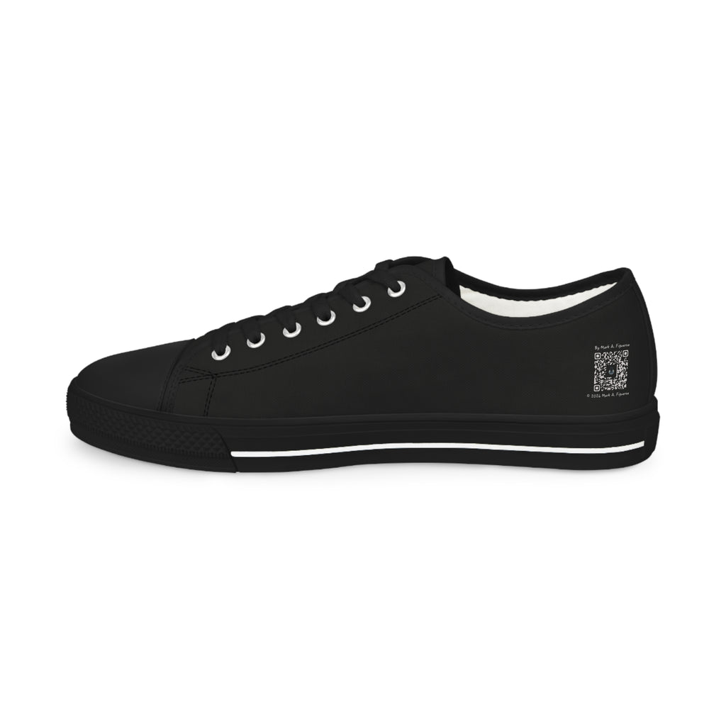 "The Plot Calls" Men's Low Top Canvas Sneakers