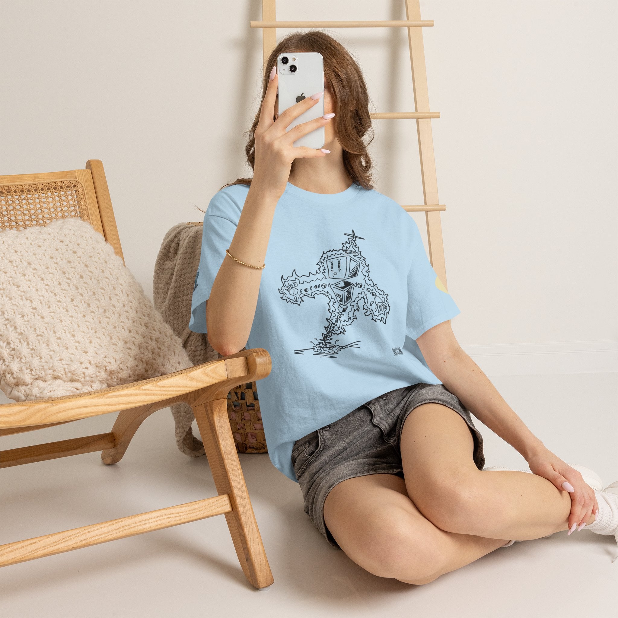 Unisex Hand Drawn Plasmid #2 Heavy Cotton Tee