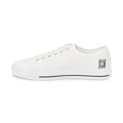 "Neutral Energy Plasmid" Men's Low Top Canvas Sneakers