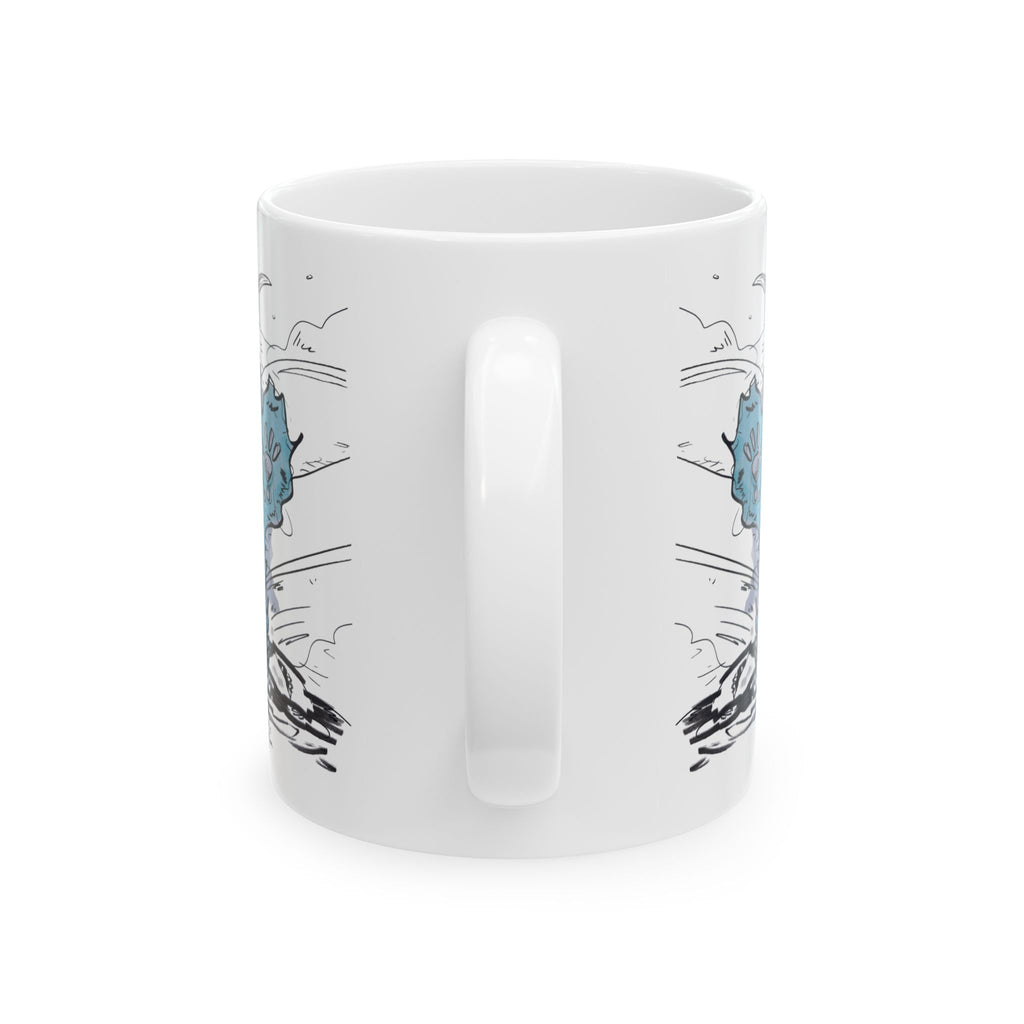 Plasmid Origin Sketch Ceramic Mug — Hand Drawn & Painted Illustration (11oz & 15oz)