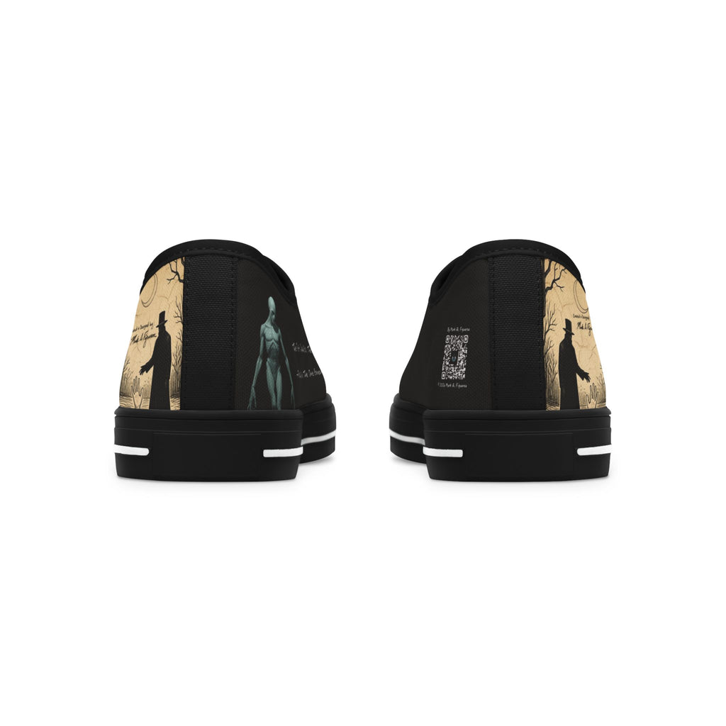 "The Plot Calls" Women's Low Top Canvas Sneakers