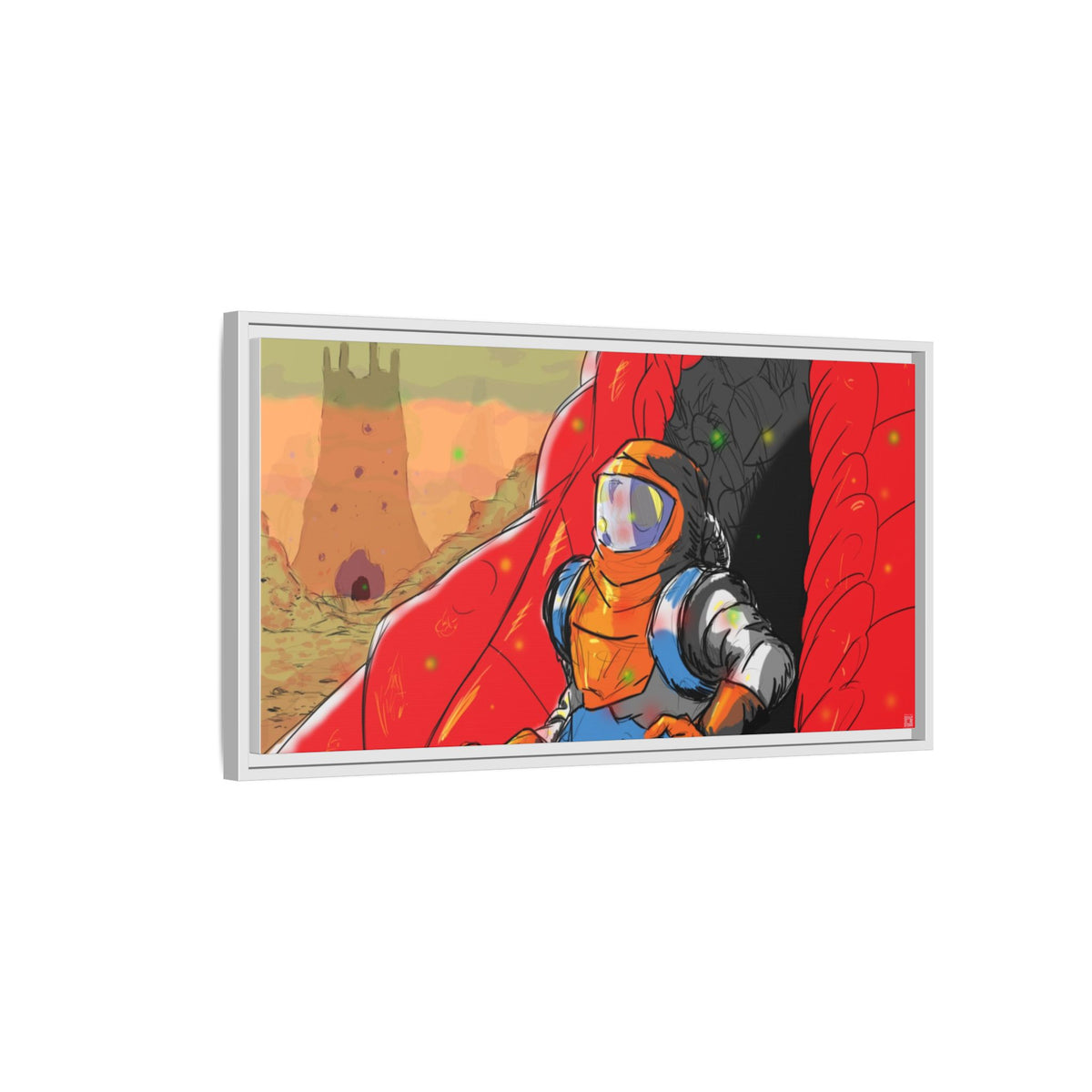 "The Outer Sanctuary on Mars" Framed Art Print