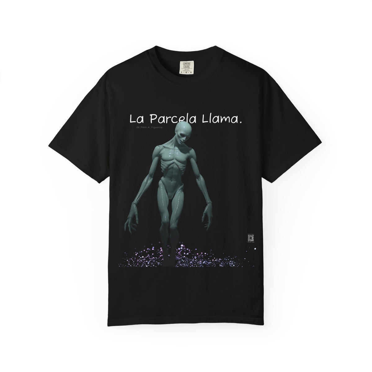 Camiseta Gráfica Unisex "Pallid — La Parcela Llama" | Negro o Azul Marino Comfort Colors