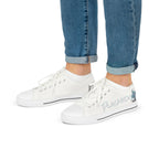 "Neutral Energy Plasmid" Men's Low Top Canvas Sneakers