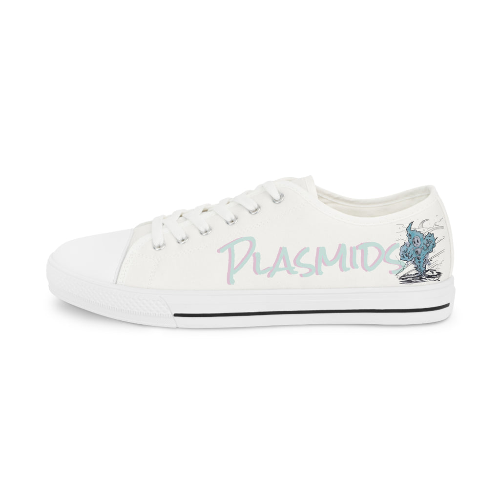 Men's Neutral Plasmid Low Top Canvas Sneakers | White