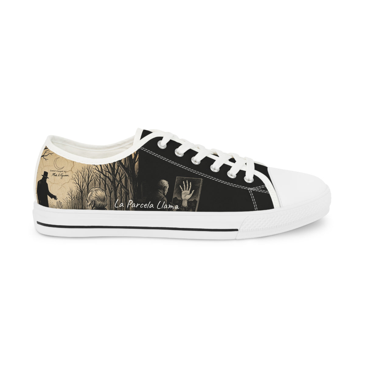 "La Parcela Llama" Zapatillas de Lona Bajas para Hombre