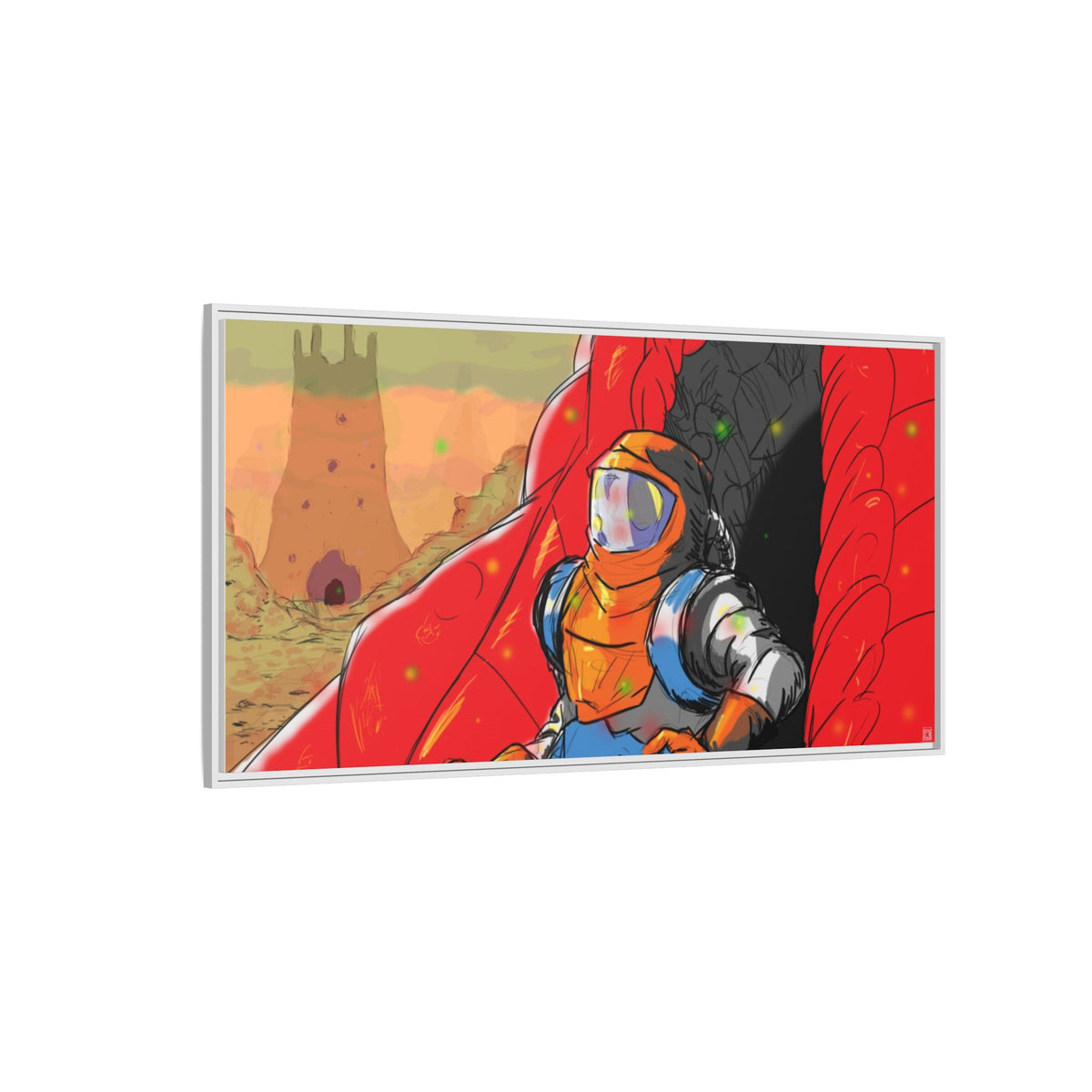 "The Outer Sanctuary on Mars" Framed Art Print