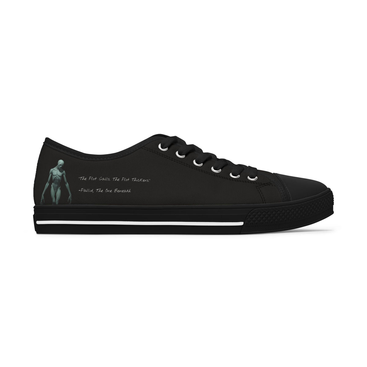 "The Plot Calls" Women's Low Top Canvas Sneakers