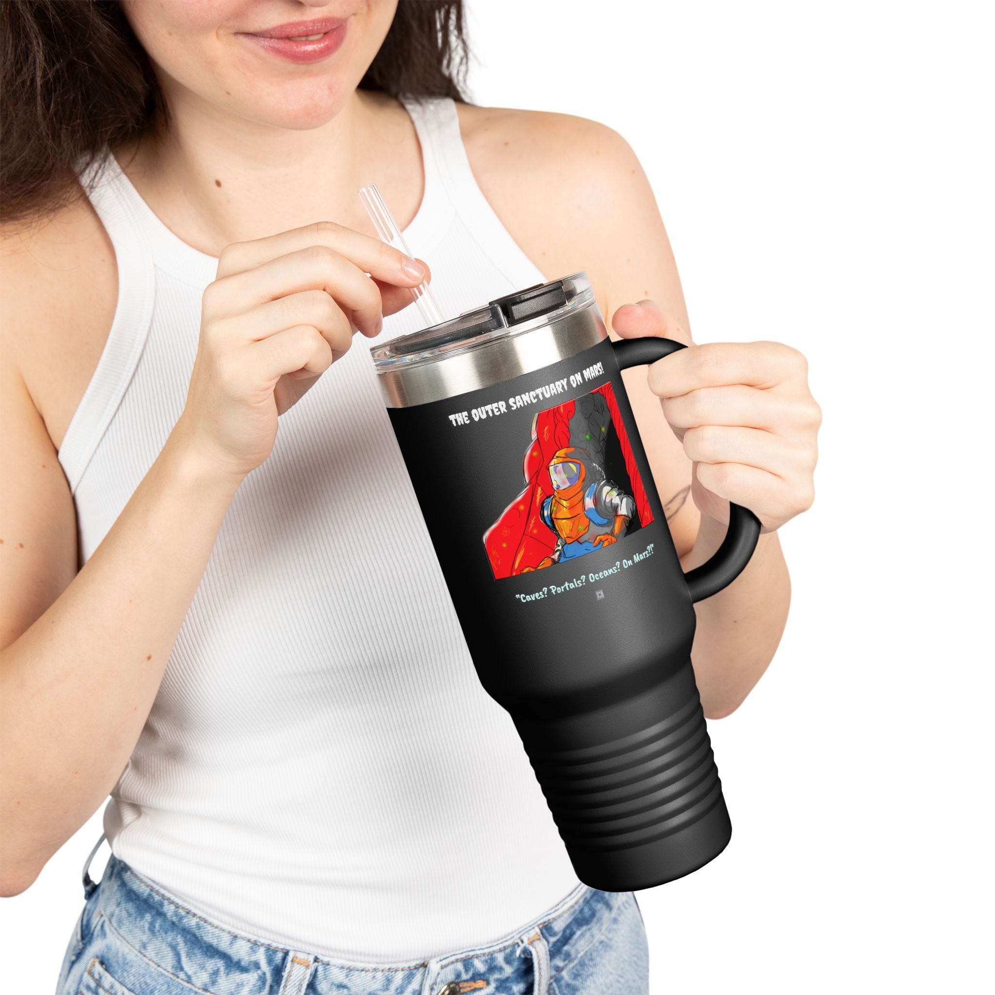 "The Outer Sanctuary on Mars" 40oz Insulated Travel Mug