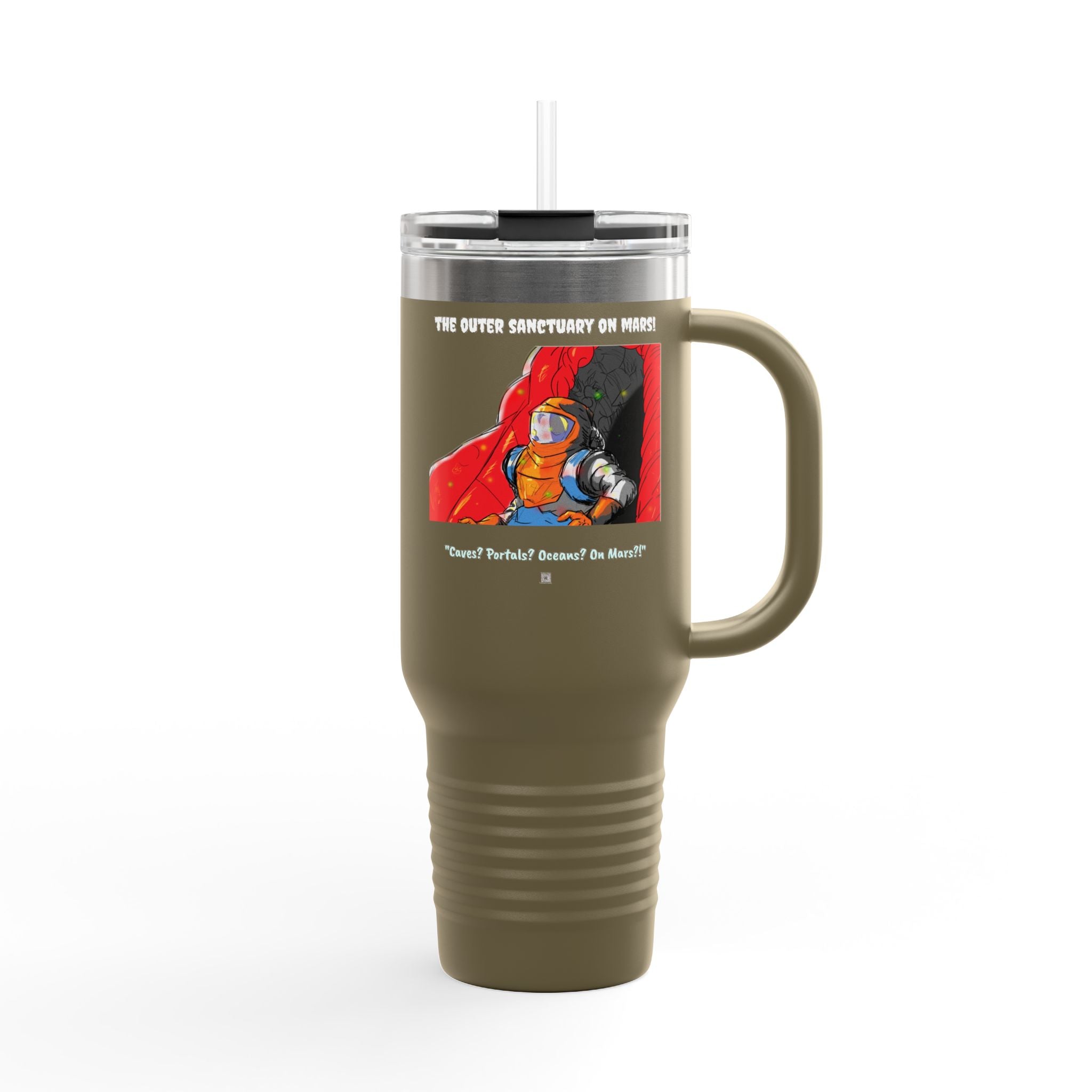 "The Outer Sanctuary on Mars" 40oz Insulated Travel Mug