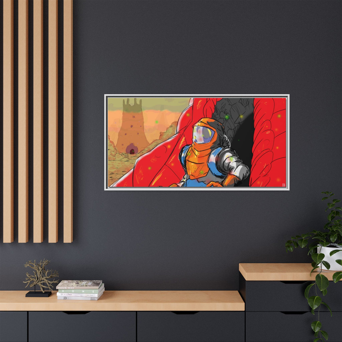 "The Outer Sanctuary on Mars" Framed Art Print