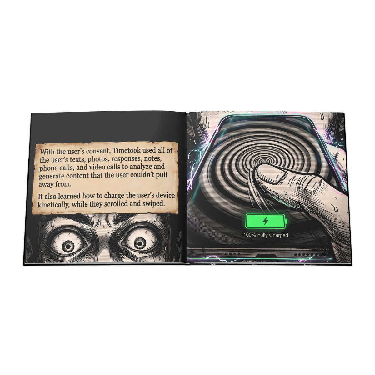 TimeTook |  24-Page SciFi Horror Dystopian Hardcover Graphic Novel and Comic
