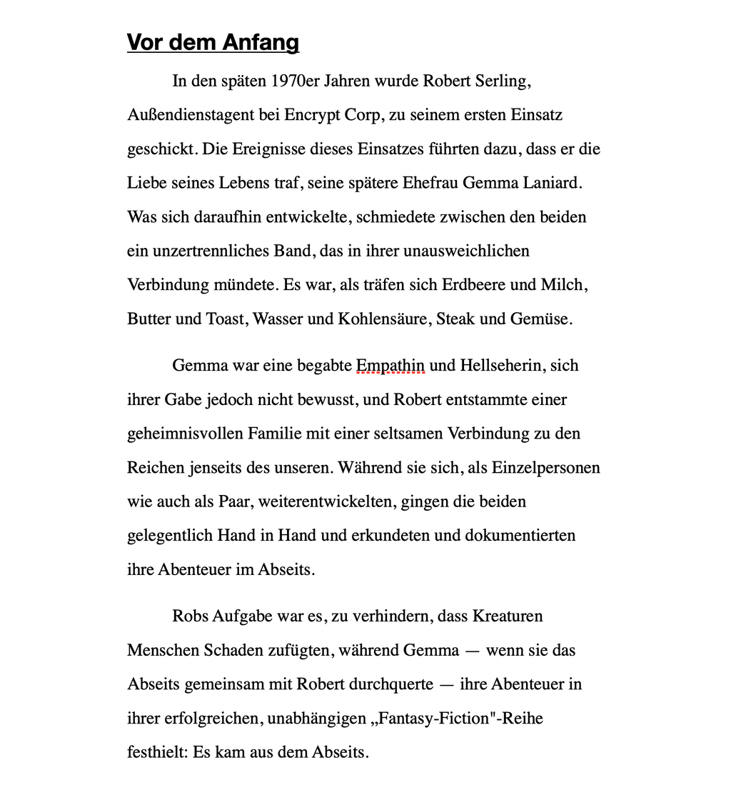 Die Parzelle Ruft: Hochmut